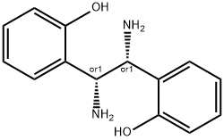 (S,S)-1,2-双(2-羟基苯基)亚乙基二胺 结构式