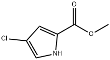 4-氯-1H-吡咯-2-甲酸甲酯 结构式