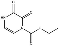 3,4-二氢-2,3-二氧代-1(2H)-吡嗪羧酸乙酯 结构式