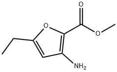 3-氨基-5-乙基呋喃-2-甲酸甲酯 结构式