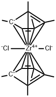双(四甲基环戊二烯基)二氯化锆 结构式