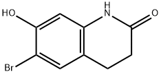 6-溴-7-羟基-3,4-二氢喹啉-2(1H)-酮 结构式