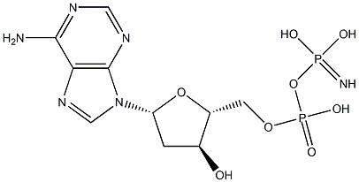 2'-deoxy-5'-adenylyl imidodiphosphate 结构式