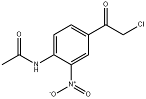 2-硝基-4-(2-氯乙酰基)-乙酰苯胺 结构式