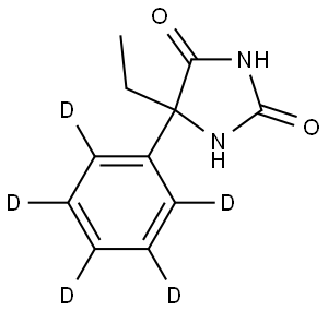 rac N-Desmethyl Mephenytoin-deuterated 结构式