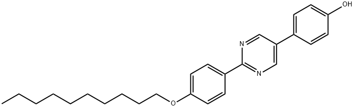 2-[4-(Decyloxy)-phenyl]-5-(4-hydroxyphenyl)-pyrimidine 结构式