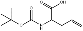 DL-N-BOC-烯丙基甘氨酸 结构式