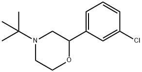 4-TERT-BUTYL-2-(3-CHLOROPHENYL)-MORPHOLINE 结构式