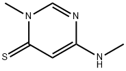 4(3H)-Pyrimidinethione,  3-methyl-6-(methylamino)- 结构式