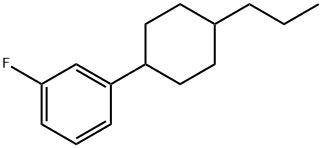3-(反式-4-丙基环己基)氟苯 结构式