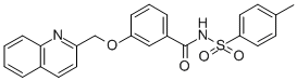 N-((4-methylphenyl)sulfonyl)-3-(2-quinolinylmethoxy)benzamide 结构式