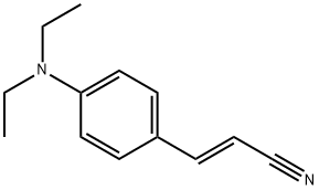 反式-4-(二乙基氨基)肉桂腈 结构式