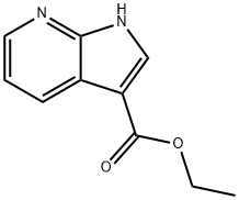 1H-Pyrrolo[2,3-b]pyridine-3-carboxylic acid, ethyl ester 结构式