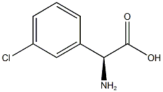 (S)-3-氯苯甘氨酸 结构式