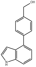 4-(4-HYDROXYMETHYLPHENYL)INDOLE 结构式