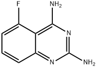 2,4-二氨基-5-氟喹唑啉 结构式