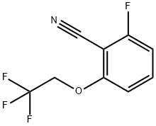 2-氟--6-(2,2,2-三氟乙氧基)苯腈 结构式