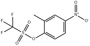 2-Methyl-4-nitrophenyl trifluoromethanesulphonate 结构式