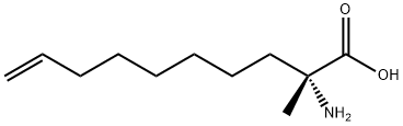 (R)-2-氨基-2-甲基癸-9-烯酸 结构式