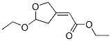 Acetic acid, (5-ethoxydihydro-3(2H)-furanylidene)-, ethyl ester, (E)- (9CI) 结构式