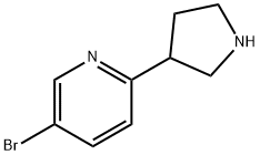 5-broMo-2-(pyrrolidin-3-yl)pyridine 结构式