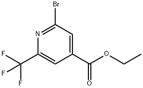 2-溴-6-三氟甲基异烟酸乙酯 结构式