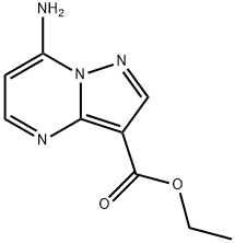 7-氨基吡唑并[1,5-A]嘧啶-3-羧酸乙酯 结构式
