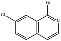 1-BROMO-7-CHLORO-ISOQUINOLINE 结构式