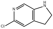 1H-Pyrrolo[2,3-c]pyridine, 5-chloro-2,3-dihydro- 结构式