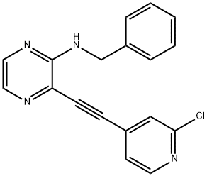 3-氯-4-乙炔吡啶 结构式