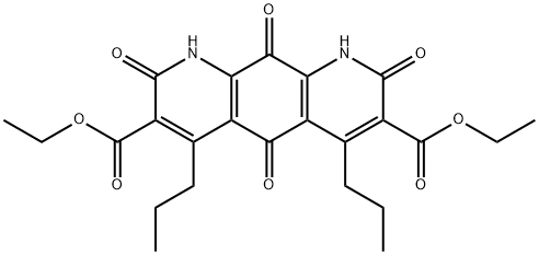 1,2,5,8,9,10-Hexahydro-2,5,8,10-tetraoxo-4,6-dipropylpyrido[3,2-g]quinoline-3,7-dicarboxylic acid diethyl ester 结构式