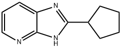 2-CYCLOPENTYL-1H-IMIDAZO[4,5-B]PYRIDINE 结构式