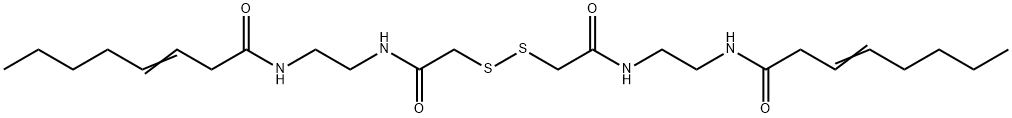 2-(3-octenoylamino)ethyl(carbamoylmethyl)sulfide 结构式
