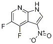 1H-Pyrrolo[2,3-b]pyridine, 4,5-difluoro-3-nitro- 结构式