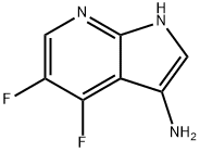 1H-Pyrrolo[2,3-b]pyridin-3-aMine, 4,5-difluoro- 结构式