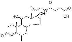 6Α-甲基氢化- 二羟基-3,11,20-三酮-21-丁二酸单酯 结构式