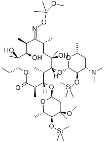 SILYLATED ERYTHROMYCIN OXIME KETAL 结构式