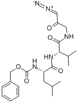 Z-LEU-VAL-GLY-DIAZOMETHYLKETONE 结构式