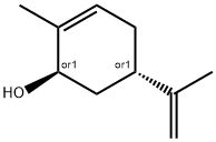 (E)-carveol,(E)-p-mentha-6,8-dien-2-ol,trans-1-methyl-4-isoprpenyl-6-cyclohexen-2-ol 结构式