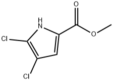 4,5-二氯-1H-吡咯-2-羧酸甲酯 结构式