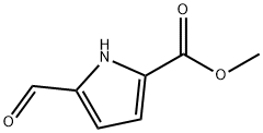 甲基 5-醛基-1H-吡咯-2-甲酸酯 结构式