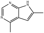 1H-PYRROLO[2,3-D]PYRIMIDINE, 4,6-DIMETHYL- (9CI) 结构式