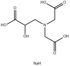 trisodium N,N-bis(carboxymethyl)-3-amino-2-hydroxypropionate 结构式