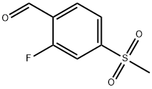 2-氟-4-甲砜基苯甲醛 结构式