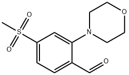 2-(4-吗啉基)-4-甲砜基苯甲醛 结构式