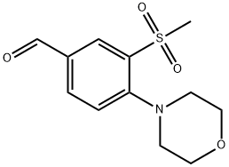 3-甲砜基-4-(4-吗啉基)苯甲醛 结构式
