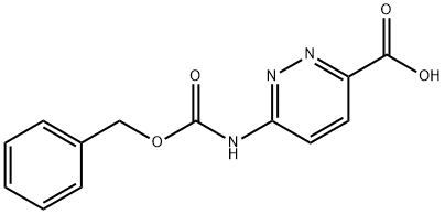 6-(CBZ-氨基)-3-哒嗪甲酸 结构式