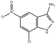 3-氨基-5-硝基-7-氯-1H-吲唑 结构式