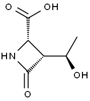 2-Azetidinecarboxylic acid, 3-(1-hydroxyethyl)-4-oxo-, [2S-[2alpha,3beta(S*)]]- (9CI) 结构式