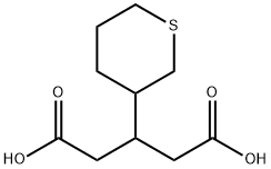 3-(四氢-2H-噻喃-3-基)戊二酸 结构式